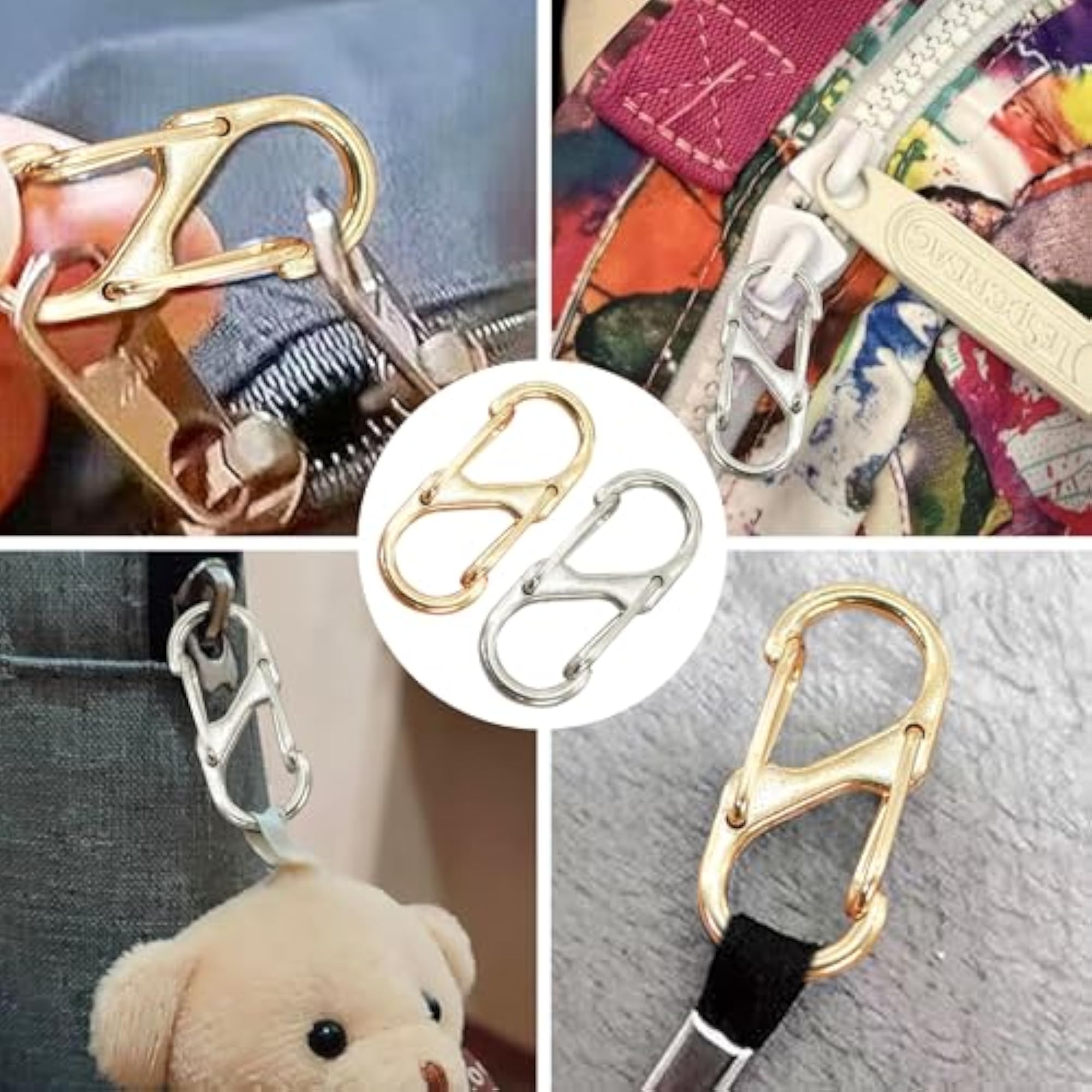 Anti Theft Zipper Clips, 20 Pack Alloy Zipper Locks